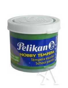 C 6 botes tempera pelikan 40ml color verde amarillento nº155